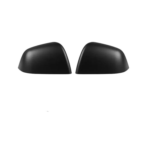 Exterior 2 Carcasas Para Retrovisores Exteriores De Coche Para Tesla Para Model 3 Para Model Y 2021-2023 Cubierta Adhesiva Para Retrovisores Laterales Retrovisor Carcasa(Negro mate)