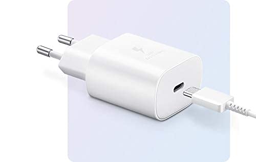 Image of Original Samsung 25W USB C Super Fast Charger Truly 25W Pd Charging Adapter Compatible for Samsung F23, M13, F13, F04, M04 (White)