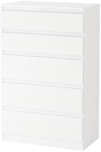 Kallax Kullen Drawer Set Chest of Drawers Bedroom Furniture - 5 Draw Chest in White