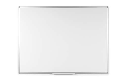 BoardsPlus BPM021534040 Droog Uitwisbaar Whiteboard, Gelamineerd Bordoppervlak, Geanodiseerd Aluminium Frame, 60x45 cm
