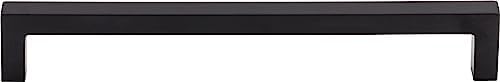Top Knobs M2137 Nouveau III Collection 7-9/16" Square Bar Pull, Flat Black