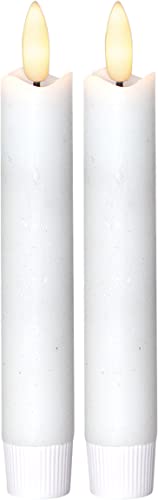 EGLO 2er Set LED Kerzen, Kerzenlicht flackernd für Kerzenleuchter mit Timer-Funktion, batteriebetriebene Wachkerzen, künstliche Stabkerzen aus Echtwachs in Weiß, warmweiß, 15 cm, 411504 Cover