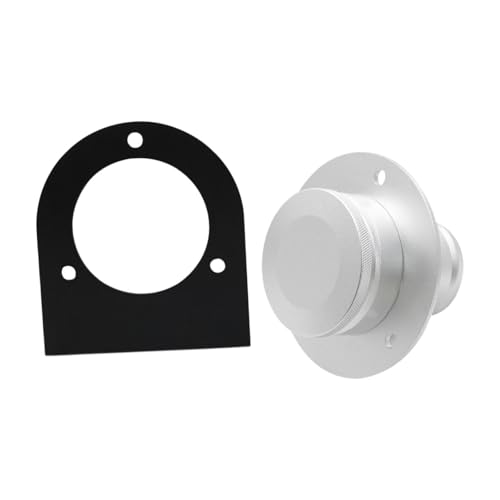 F Fityle Goulotte Remplissage réservoir Carburant déportée avec Support Montage, Accessoire Universel en Alliage d'aluminium, Droit, référence, Argent