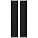 Ekena Millwork ARW101BF311X53BLH Americraft Three Exterior Real Wood Two Equal Panel Framed Board-n-Batten Shutters (Per Pair), 10 1/2"W x 53"H, Black