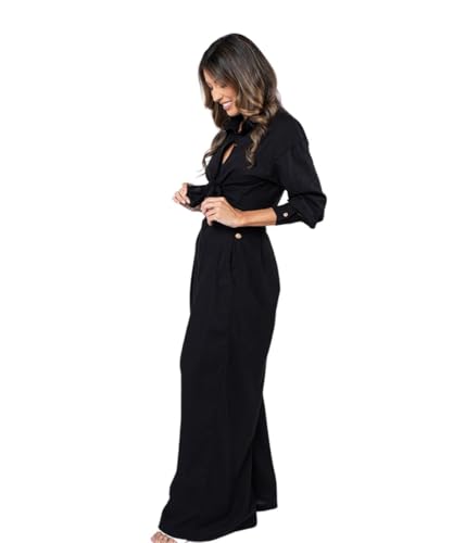 Hopper Island Linen Blend Easy-Care Wide Leg Pant4