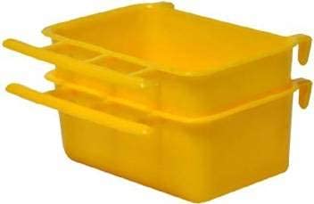 Kapoor Pets Bird Food Feeder, 20 g (4 Pieces, Medium, 5.08cm x 10.16cm) Tray Bird Feeder (Yellow) (B097R3JSW3) Amazon Price History, Amazon Price Tracker