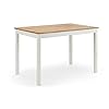 Julian Bowen Coxmoor COX101 Table de Salle à Manger rectangulaire, Ivoire/chêne, Bois, 118 x 75 cm Blanc, 118 x 75