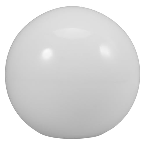 SHINEOFI Paralume Globo in Vetro Opalino Sfera Bocca Piatta per Lampadine E27, Coprilampada per Lampadari e Lampade da Scrivania, Sostituzione Veloce e Pratica