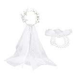 【Matériau Produit】 Ce Produit Est Fait De Tissu Et De Pointe Doux Et Confortable Et Qui A Une Bonne Respirabilité. Le Matériau En Tissu Rend Le Voile De Guirlande Facile Et Coule, Tandis Que Le Matériau Supérieur Donne Au Bracelet Une Sensation D'Exquise Qui Convient À Un Usage De Mariage.