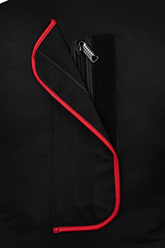 Lisaro Judo Dummy Schnuller Gr. 130/145/160/170cm | Box-Dummies | Canvac | schwarz-rot | UNGEFÜLLT | hängend | Grappling Dummy (145cm)