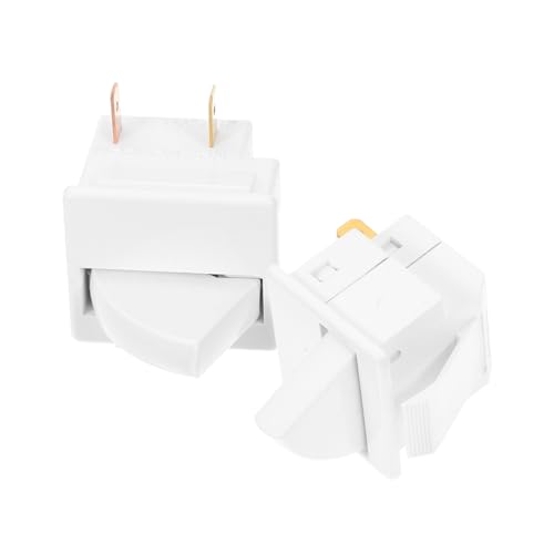 RORPOIR 2 Pezzi Interruttore Porta Frigorifero a 2 Pin Controllo Luce Interna Frigorifero Parti Di Ricambio Compatibile Con La Maggior Dei Modelli Per Accessori Illuminazione Frigoriferi