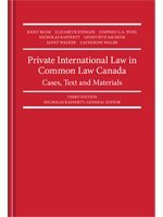 Paperback Private International Law in Common Law Canada: Cases, Text, and Materials, 3rd Edition Book