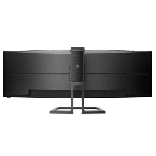 Image of PHILIPS Brilliance 499P9H 49 inch SuperWide Curved Monitor, Dual QHD 5120x1440 32:9, USB-C connectivity and built-in KVM Switch, Pop-Up Webcam, Height Adjustable, LightSensor, 4Yr Advance Replacement Warr