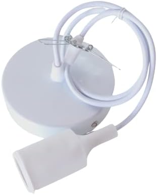 THAIHOME White Light Set - Cable Set for Pendant Light - Hardwired Fixtures - White Cable Set - Pendant lamp Cord-Light Set - Adjustable Hanging Cord