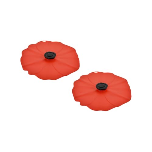 Charles Viancin - Poppy Silicone Lid for Food Storage and Cooking - Airtight Seal on Any Smooth Rim Surface - BPA-Free - Oven, Microwave, Freezer, Stovetop and Dishwasher Safe (Drink Covers)