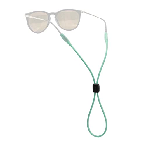 Chums Slim Retainer - Adjustable Eyewear Keeper - Thin Silicone Safety Eyewear Retainer for Women & Men (Aqua)