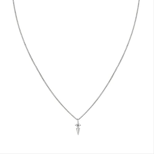 Collier rivets géométriques femme chaîne légère qui ne noircit pas
