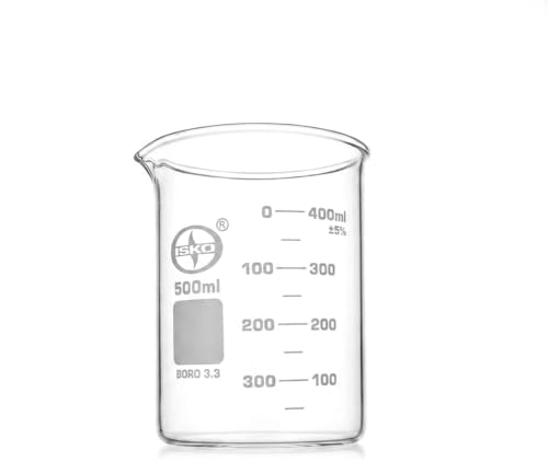 Image of ISKO Borosilicate Glass Beaker 500 ml (set of 2)
