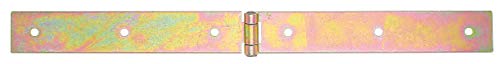 Gah-Alberts 315900 Box Hinge Raw Steel Length 400 mm Width 35 mm 3 mm Yellow Galvanised, 400 x 35 mm