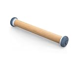 Joseph Joseph PrecisionPin - Rolling Pin with adjustable pastry thickness, Baking and dough rollers, Beech Wood, Pastel Blue