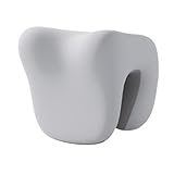 Kopfstütze Kissen mit Reißverschluss, Nackenkissen für Ergonomische Stuhl, Computerstühle, Bürostühle, Holzstühle, Hellgrau