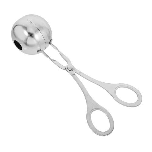 SOESFOUFU Stainless Steel Meatball Tongs Meatball Scoop Meatball Maker Tool Meatball Maker Machine Truffle Ball Scooper Meatball Maker Spoon Meatballs Maker Tool Melon Baller Scoop re-usable