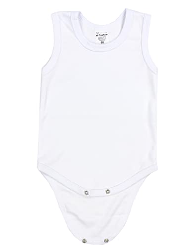 TupTam Baby Jungen Achselbody – Weicher Baby Body im 5er Pack aus Baumwolle, Body Baby Unifarben OEKO-TEX zertifiziert, Farbe: Farbenmix 4, Größe: 110