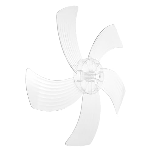 WOONEKY Aspas de Ventilador Repuesto Transparente Blanco Fácil Instalación Silencioso Compatible con Ventiladores de Pedestal y Suelo para Uso Doméstico