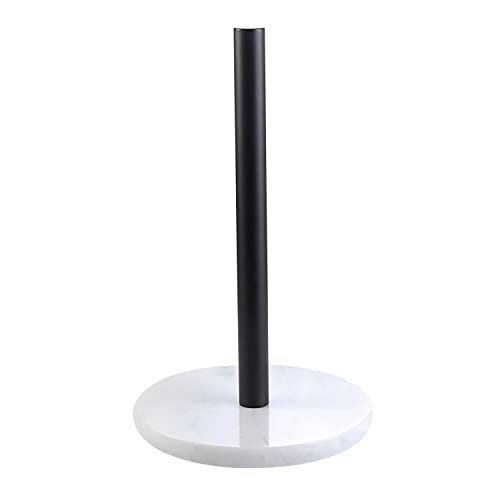 Koville Luxury African Marble Paper Towel Holder Countertop, Metal Rod Paper Towel Holder Stand For Kitchen Organization And Storage, Fit For Standard Or Jumbo-Sized Rolls(Namib Fantasy) #TOP7