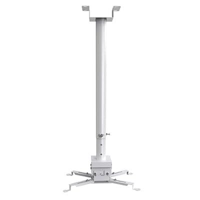 TV Mount Stands Adjustable Ceiling Projector Bracket Ceiling Multifunctional Extended Adjustable Telescopic Fixed Hanging Hanger,White-0.5