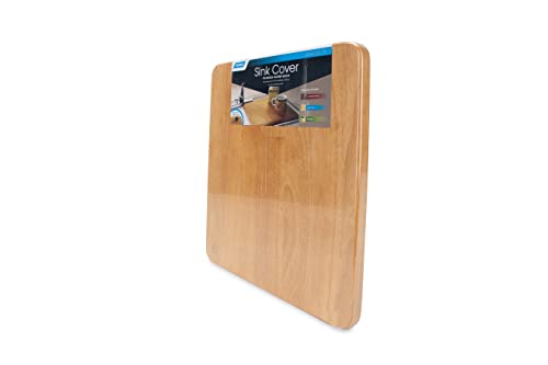 Camco Boat/Rv Sink Cover | Features A Solid Oak Hardwood Top With A Non-Toxic Gloss Finish For Extra Durability, Adjustable Legs With Non-Slip Feet, And Fits Most Marine/Rv Sinks (43431) #TOP5