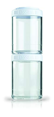 Image of BlenderBottle GoStak Twist n' Lock Storage Jars, 150cc 2-Pak, Red