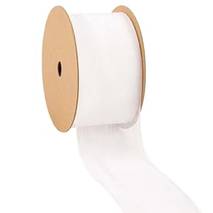 LaRibbons Organzaband 3,8 cm, 22,8 m, Weiß