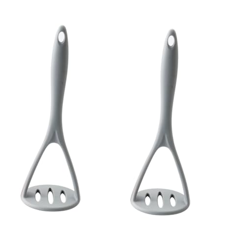 Cabilock 2 Piezas Herramienta De Prensado De Alimentos Triturador De Papas De Nailon Machacador De Carne Machacadores De Patatas De Silicona Cocina Rosa Primavera Puré De Patatas Bebé Arroz