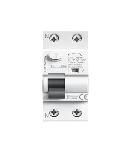 Disjoncteur de fuite à la terre 2P 40A haute sensibilité DC 6mA rail