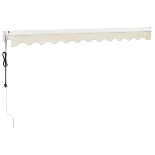 Auvent rétractable automatique crème 3x2,5 m électrique pour terrasse