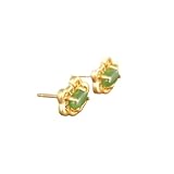LAMGUL Pares de aretes de ágata roja del sur de jade hetiano con parte posterior plana para mujeres y niñas - Aretes vintage huecos con parte posterior plana para mujeres y niñas - 形状 Aros para aretes