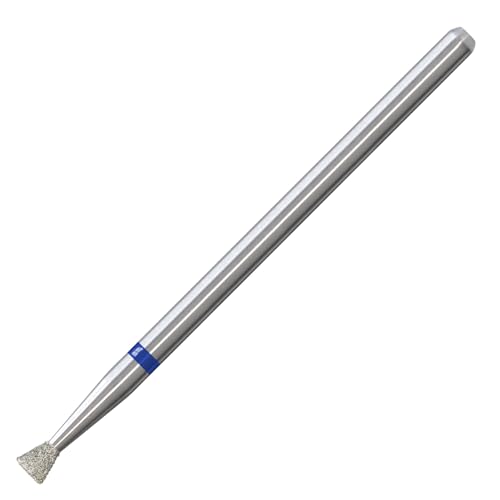 HYTOOS 3mm Inverted Cone Cuticle Clean Nail Drill Bit, Russian Diamond Nail Bits Professional Safety Under Nail Cleaner Burr for Cuticle Dead Skin, Electric Nails Drill Accessories, Medium