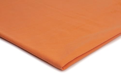 Crepé de algodón, Tela, 50 x 152 cm (Mandarina)