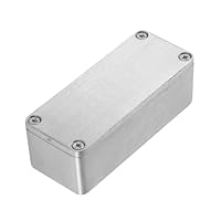 Laroal Aluminium-Projektgehäuse-Box-Effekt Aluminium-Box Metall-DIY-Projekt Korrosionsbeständiges wasserdichtes Elektrogehäuse Instrumentengehäuse-Projektbox