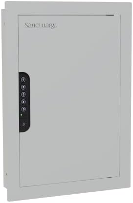 Sanctuary In-Wall Vault with Electronic Lock, Matte White