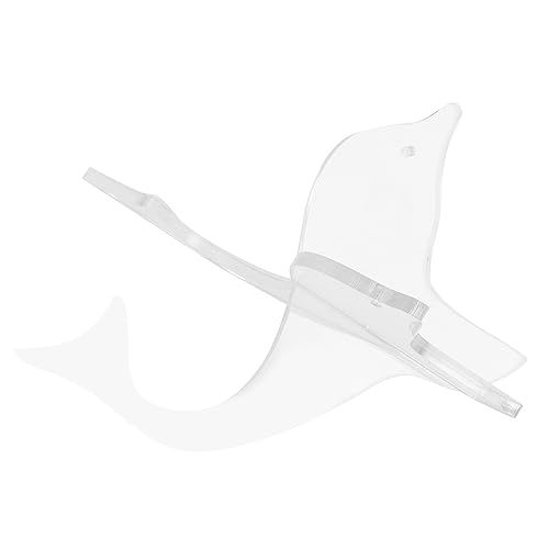 Abaodam Acrylic Kalimba Stand Thumb Piano Holder Display Rack for Musical Instruments Portable Dolphin Design Support for Kalimba and Finger Piano