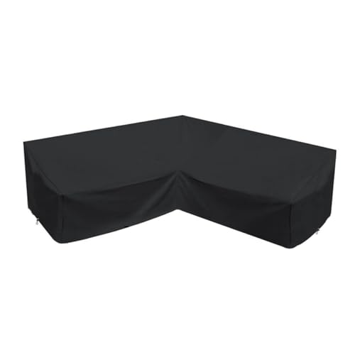 Housse de canapé d'angle de jardin en L imperméable bâche extérieure Oxford 210D - 2