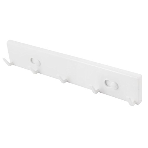 Ruilogod Kunststoff fünf Haken Typ Magnettuch Kleiderbügel Weiß