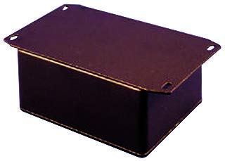 1590WDFBK - Metal Enclosure, Diecast, Light Duty, Watertight, Flange Bottom, Small, Diecast Aluminium, 52 mm (1590WDFBK)