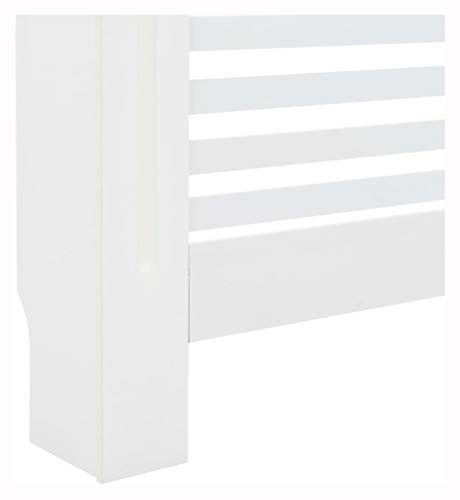 Heating Radiator Accessory, Radiator Cover White 44.1\"x7.5\"x32.1\" MDF