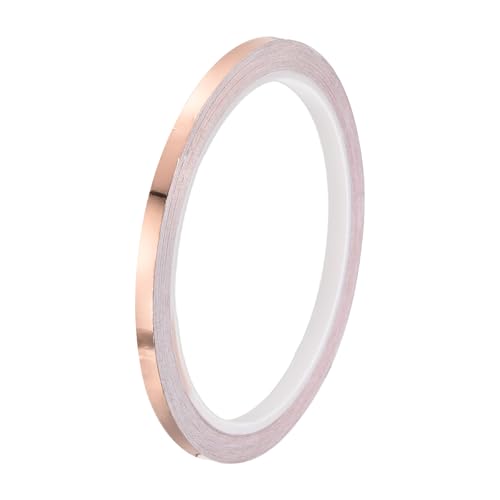 PATIKIL Copper Tape 0.2 Inch x 11 Yards 0.05 Thick Copper Foil Tape Single Sided Conductive Adhesive EMI Shielding for Electronics, Circuits, Grounding