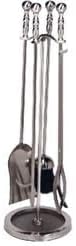 Fireplace Tool Set Pewter - 5 Piece