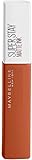 Contenido: 1x Pintalabios Superstay Matte Ink Maybelline New-York, Tono 135 - Globe Trotter, Rojo Ladrillo Nude, Cantidad: 5 ml