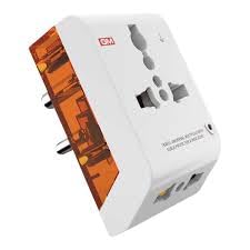 ARULMIGU SRI MAHALAKSHMI TRADERS GM 3-Pin Travel Universal Multi-Plug with Surge Protector-image-39